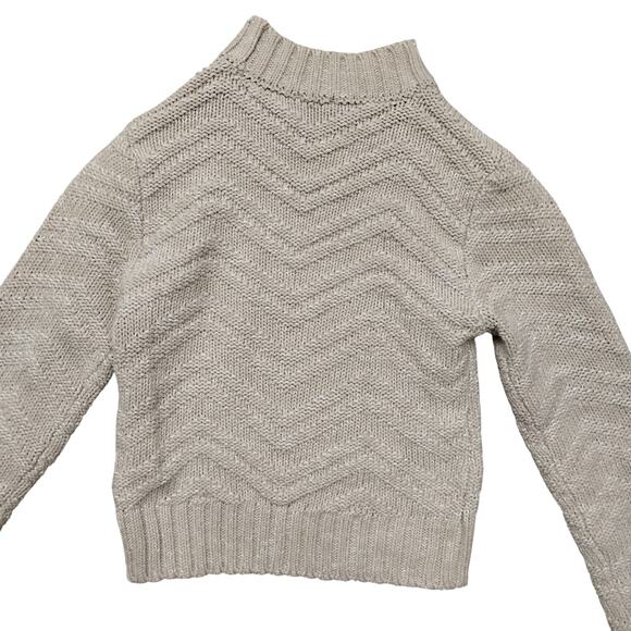 Dynamite Sweater Top Size Small Petite Chunky Beige Knit - Picture 7 of 9
